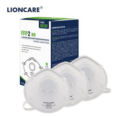 Respiratore FFP2 a coppa IONCARE® con valvole