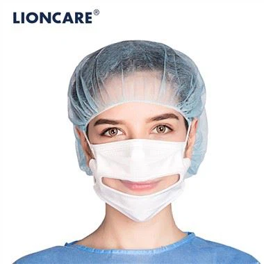 Maschera medica IONCARE® con finestra trasparente